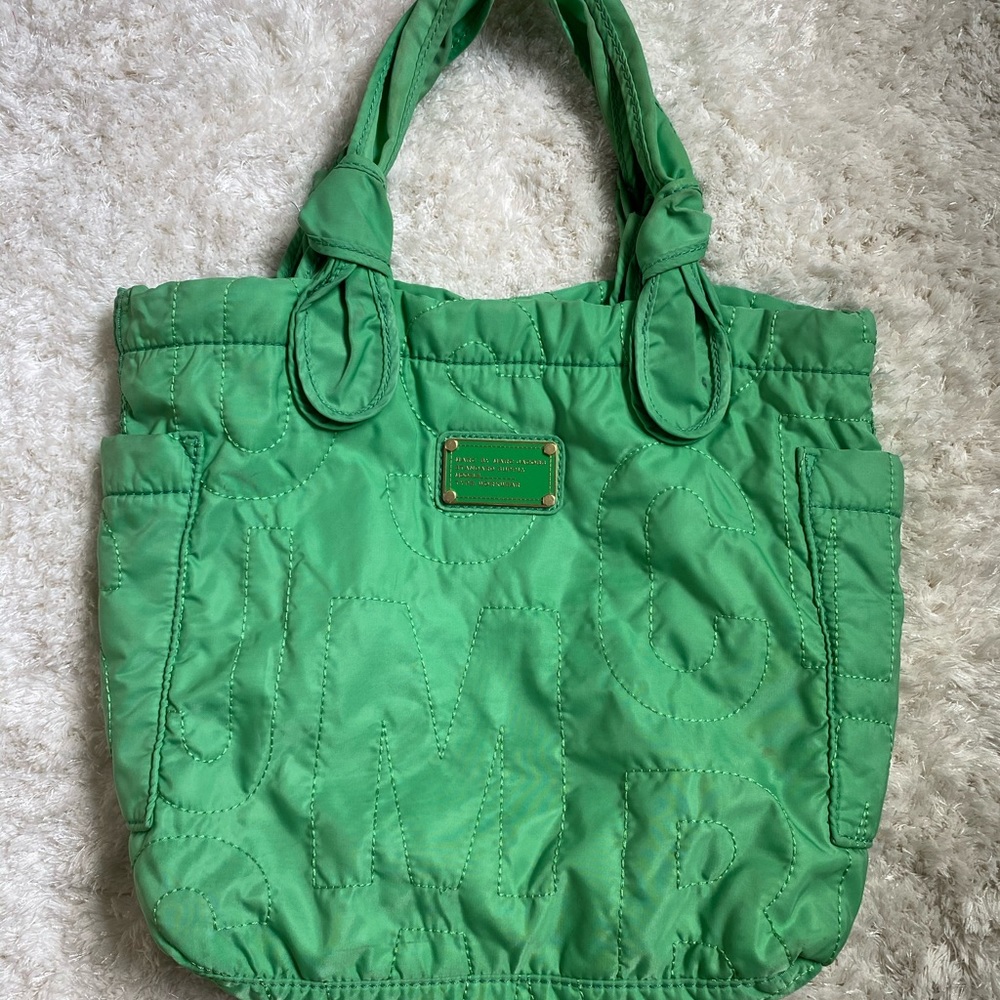 Marc Jacobs green tote bag
